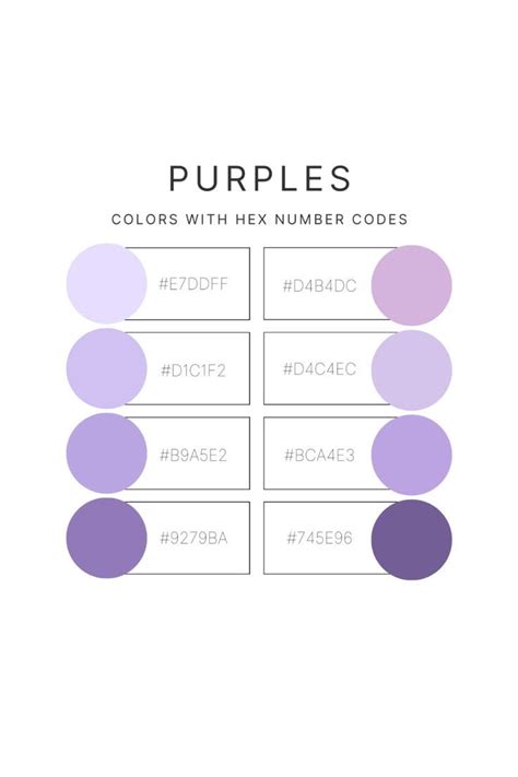 Color Palette | Purples | Hex color palette, Purple palette, Purple ...