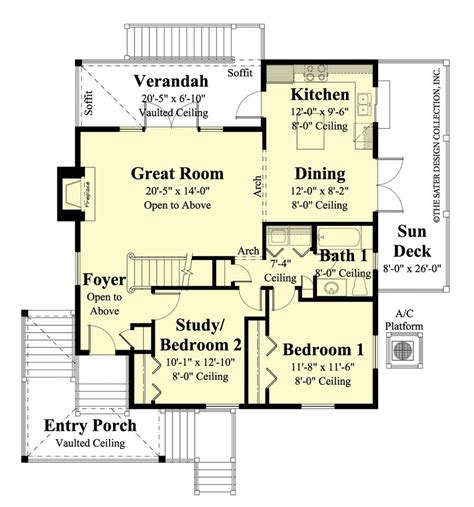 House Plan Runaway Bay | Sater Design Collection