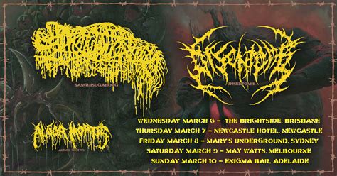 SANGUISUGABOGG + DISENTOMB - Australian Tour 2024 - Everyday Metal