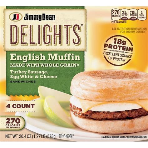 Jimmy Dean Turkey Sausage, Egg & Cheese Breakfast Sandwiches (5.1 oz) from Super 1 Foods - Instacart