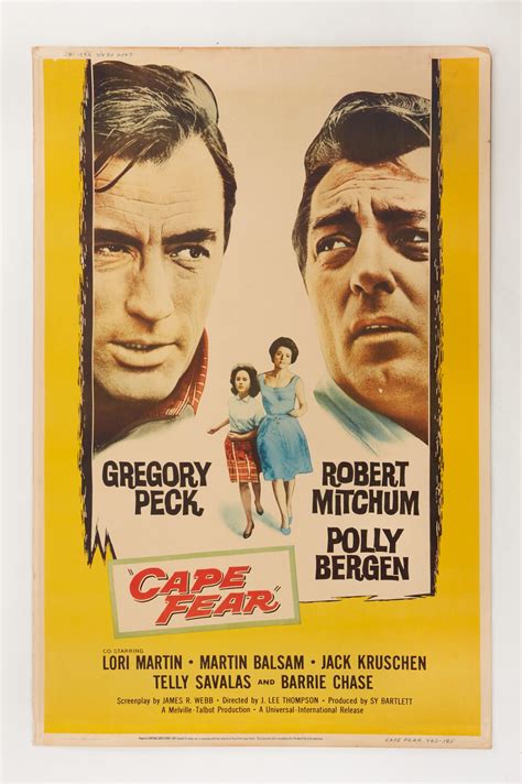 Lot - Cape Fear 1962 movie poster