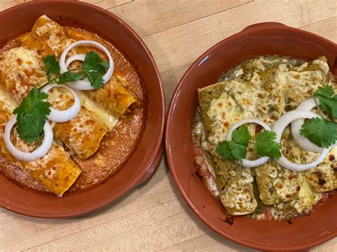 Rick BaylessEnchiladas Suizas (Creamy Chicken Enchiladas with Melted Cheese) - Rick Bayless