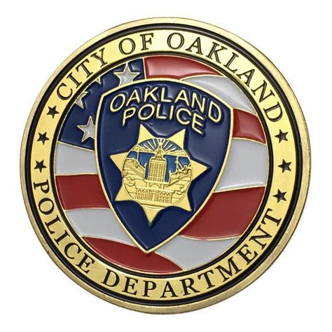 Gold Plating City Of Oakland Police department Challenge Coin/Medal 1355# | Police challenge ...