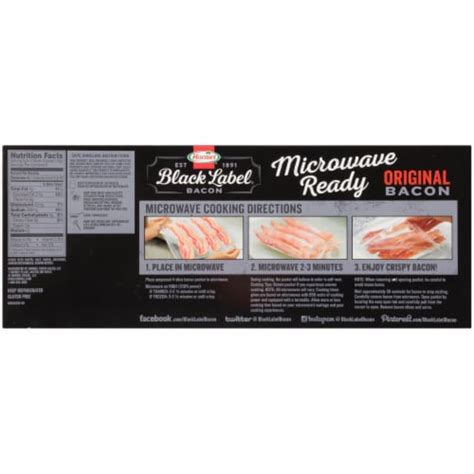 Hormel® Black Label® Microwave Ready Original Bacon, 12 oz - Kroger