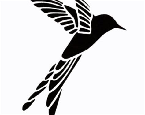 Flying Birds Stencil - ClipArt Best