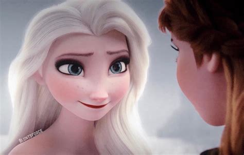 Elsa and Anna from Frozen 2 with more realistic, human like faces - YouLoveIt.com