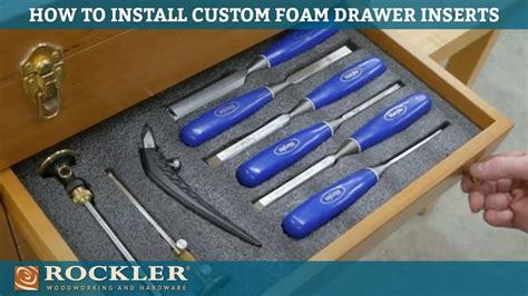 How to Organize Tools with Custom Foam Drawer Inserts - YouTube