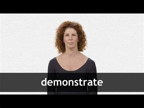 DEMONSTRATE definition and meaning | Collins English Dictionary