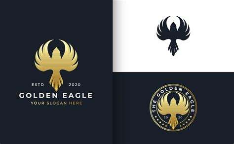 golden bird logo design with badge template 3231381 Vector Art at Vecteezy