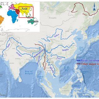 Major river systems of South, Southeast, and East Asia that belong to ...