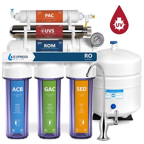 Express Water Ultraviolet Reverse Osmosis Water Filtration System – 6 ...