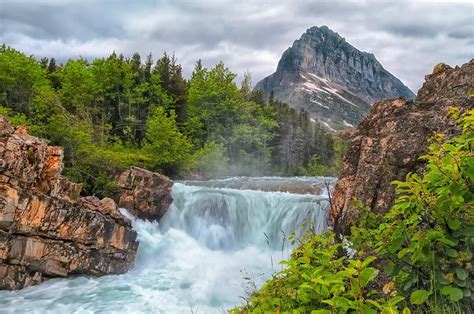 Many Glacier in Glacier National Park | Водопады, Национальные парки, Натуральный