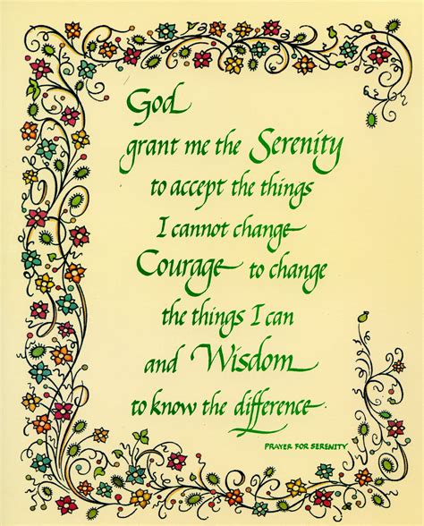 Serenity Prayer Printable