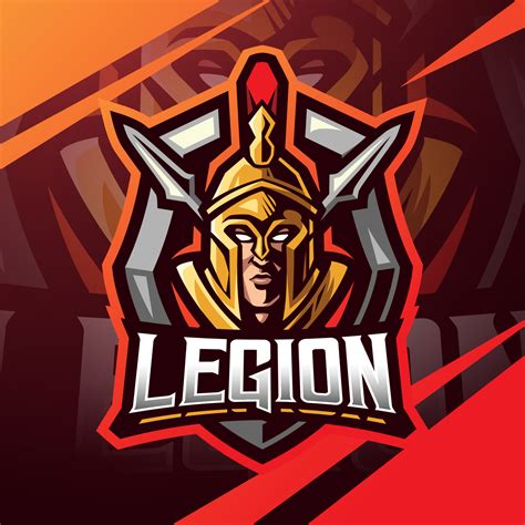 Legion warrior esport mascot logo design 15644141 Vector Art at Vecteezy