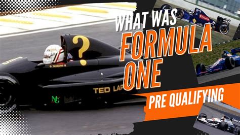 What was Formula One Pre Qualifying? - YouTube