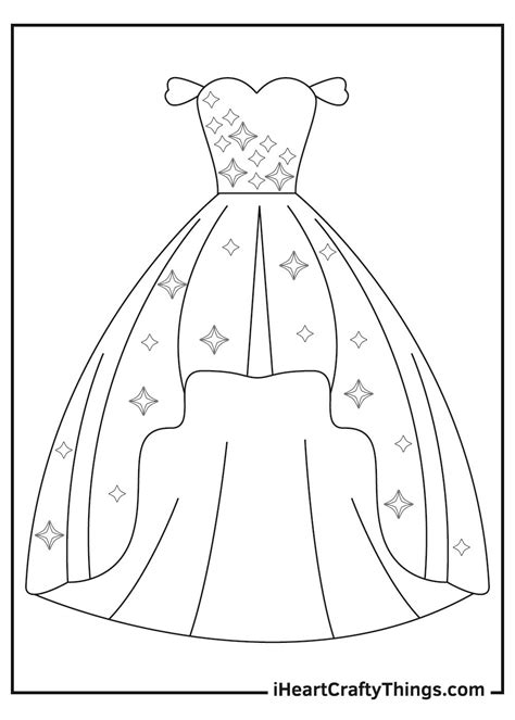 Dress Coloring Pages | Design your own dress, Colorful fashion, Colorful dresses