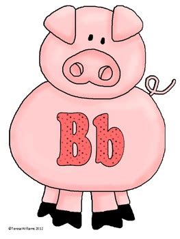 Word Wall Letters A-Z Pig Theme by Teresa Williams | TpT