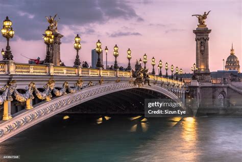 Pont Alexandre Iii At Twilight In Paris France High-Res Stock Photo ...