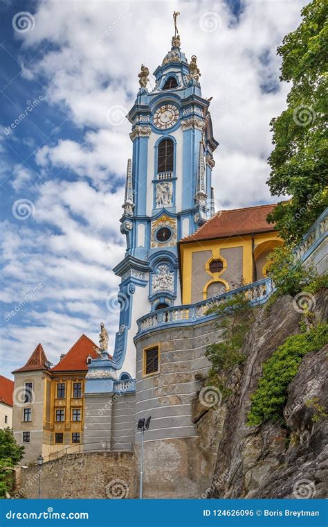 Durnstein Abbey Church, Austria Stock Photo - Image of historic, baroque: 124626096