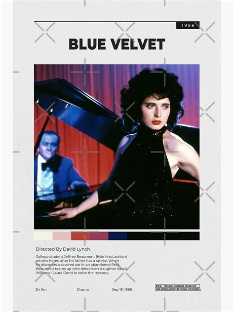 "Blue Velvet movie poster 1986, drama" Poster for Sale by ...