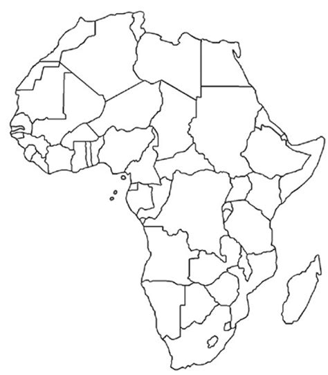 Map Of Africa Blank