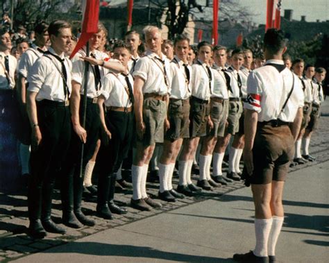 Hitler Youth Photographs: Color Photograph of Hitler Youth in Graz, Austria (1938)