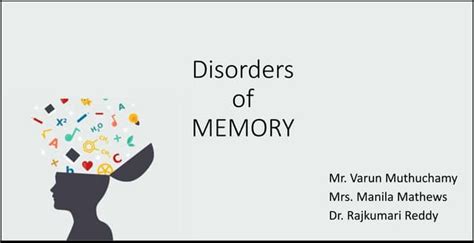 Disorders of memory | PPT