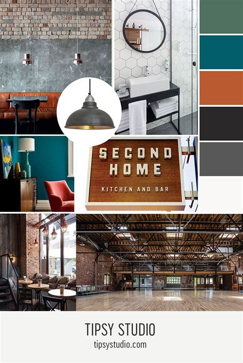 A color palette for those who love rich color and industrial spaces ...