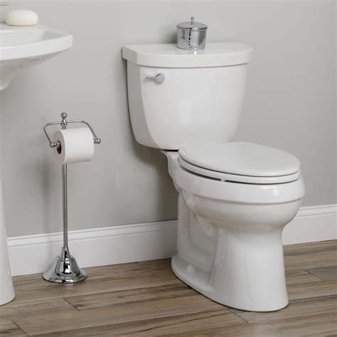 BEMIS Jamestown Elongated Never Loosens Enameled Wood Closed Front Toilet Seat in White with ...