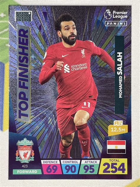 423 Mohamed Salah Liverpool Top Finisher Panini Premier League ...