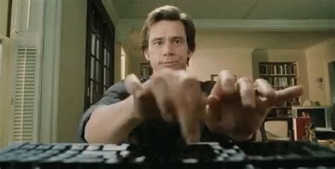 Surfing The Web GIF - Bruce Almighty Jim Carrey Typing - Discover & Share GIFs