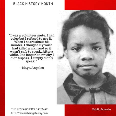 Black History Month - Maya Angelou - The Researcher's Gateway