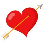FREE Heart with Arrow Clipart (Royalty-free) | Pearly Arts