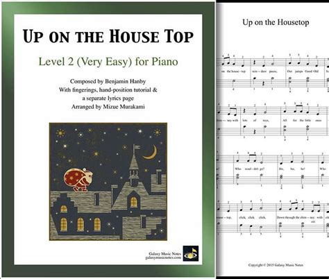 Up on the Housetop: Level 2 - Piano sheet music | Piano sheet music, Sheet music, Sheet music notes