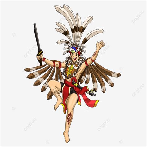 Kalimantan Dayak Mandau Dance, Traditional, Dance, Dayak PNG Transparent Clipart Image and PSD ...