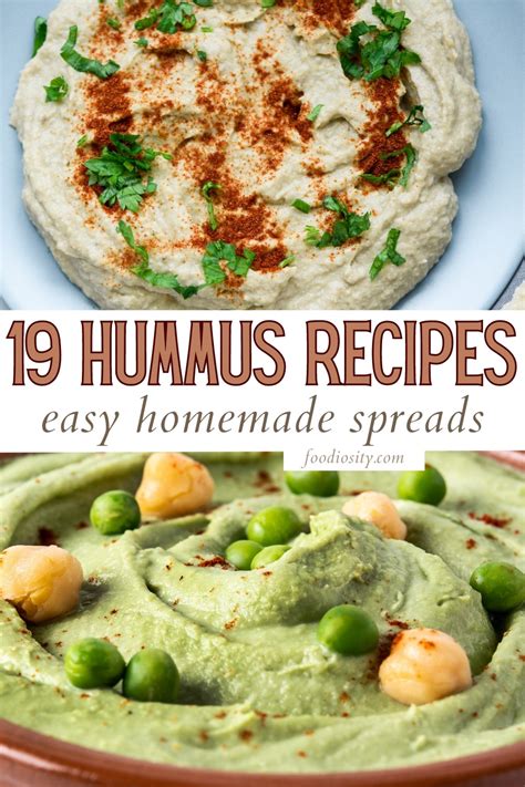 19 Hummus Recipes - Easy Homemade Ideas - Foodiosity