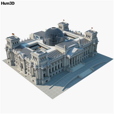 Reichstag building 3D model - Download Buildings on 3DModels.org