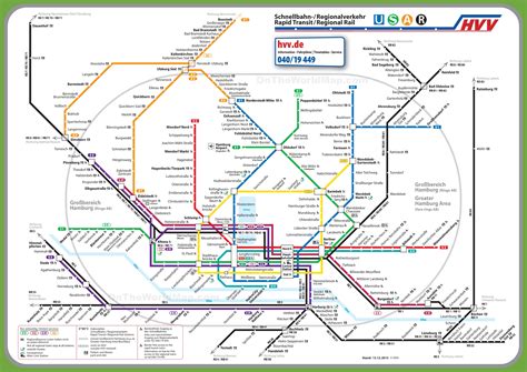 Hamburg transport map