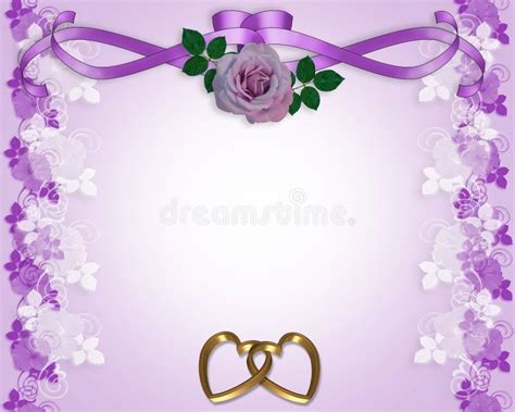 Valentine or Wedding Lavender Border Stock Illustration - Illustration of decoration, filigree ...