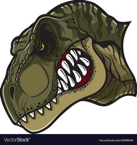 cartoon t-rex who was very angry staring and grinning. Download a Free Preview or High Quality ...