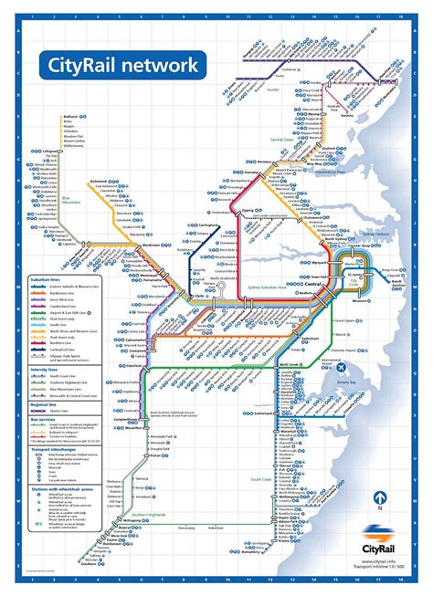 CityRail Route Map - a photo on Flickriver