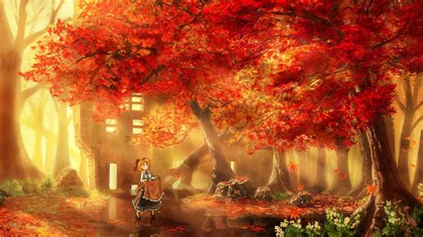 Aesthetic Anime Autumn Wallpapers - Wallpaper Cave