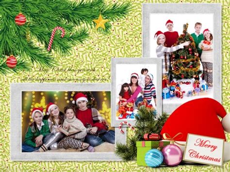 Christmas Collage / Card Add-on Templates - Download Free