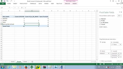 excel - subtract two column in pivot table - Stack Overflow