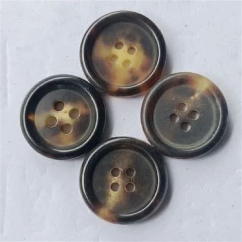 Black And Yellow Round Horn Button Handicraft at Rs 15/piece in Sambhal | ID: 22808856930