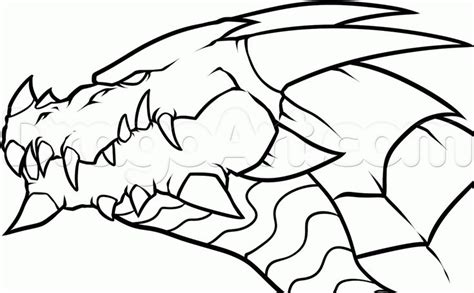 How to Draw a Dragon Head, Step by Step, Dragons, Draw a Dragon ...