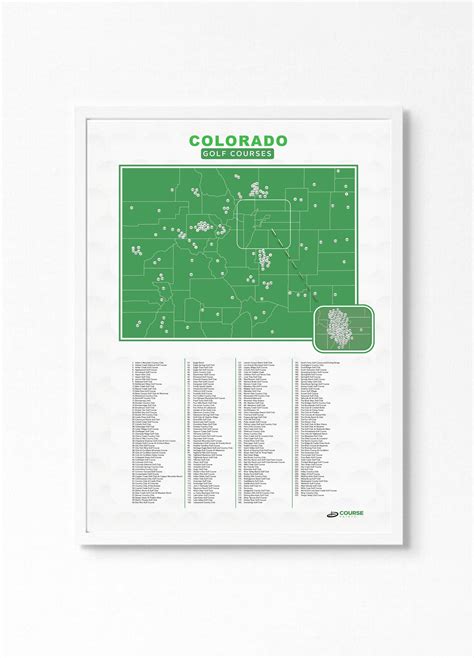 Colorado Golf Courses Maps & Prints | Golf Course Prints - Golf Course ...