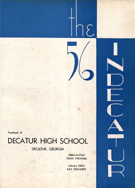 Explore 1956 Decatur High School Yearbook, Decatur GA - Classmates