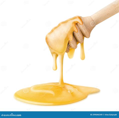 Spoon with dripping honey stock image. Image of front - 299046349