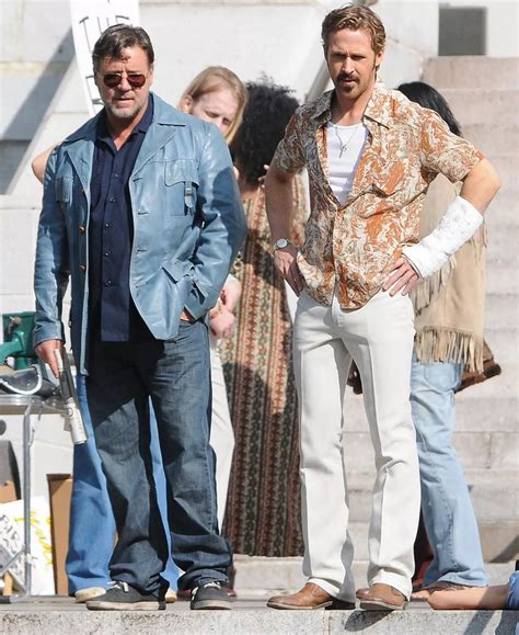 Ryan Gosling and Russell Crowe filming - Irish Mirror Online